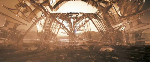 Dr. Manhattan's floating Martian crystal palace